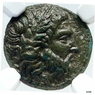 アンティークコイン コイン 金貨 銀貨 MELITAIA テッサリー本物 古代400BC ギリシャコイン ゼウス ベル NGC i82856- show original title 400BCの画像