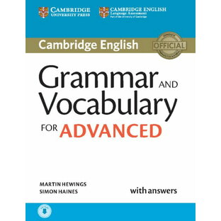 【取寄品】【取寄時、納期1～3週間】Cambridge Grammar and Vocabulary for Advanced Book with Answers and Audio【沖縄・離島以外送料無料】の画像