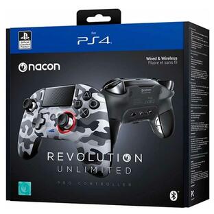 Nacon(ナコン) コントローラー カモグレー PS4 Revolution Unlimited Pro Controller Camo Grey 輸入品【新品】の画像