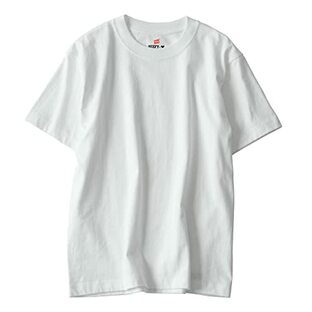 [ヘインズ] メンズ 半袖 ビーフィー Tシャツ BEEFY-T 2枚組 綿100% 肉厚生地 ヘビーウェイトT H5180-2 ホワイト Mの画像