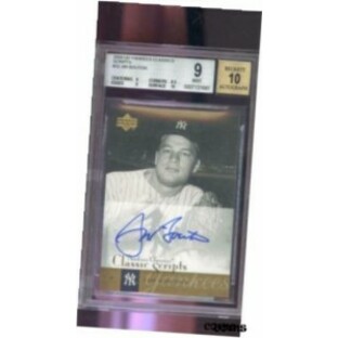 【品質保証書付】 トレーディングカード 2004 UD Yankees Classic Scripts 32 Jim Bouton AUTO Autograph BGS 8.5 Graded Cardの画像