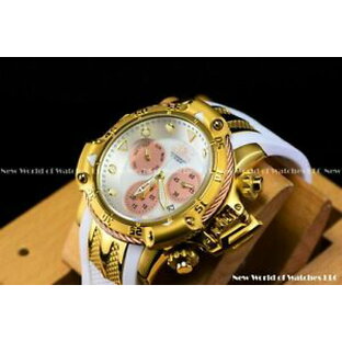 【送料無料】腕時計 インビクタスバクアポセイドンエイジオブエンパイアホワイトクロローズゴールドウォッチinvicta 55mm subaqua 3 poseidon age of empire white mop chro 18k rosegold watchの画像