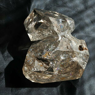 ハーキマーダイヤモンド ツイン水晶 原石 クォーツクリスタル ソウルメイト 天然石 大きめパワーストーン ニューヨーク産 一点ものの画像