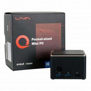 ECS ミニPC LIVA Q3 PLUS 4GB 64GB 最小クラス74mm筐体 超小型デスクトップパソコン LIVAQ3P-4/64-W10Pro(AMD R1505G)の画像