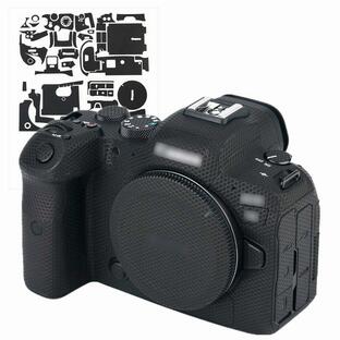 カメラ 保護レザーフィルム ボディフィルム Canon EOS R6 EOSR6 カメラ に対応 3M材料 マトリックスブラックの画像