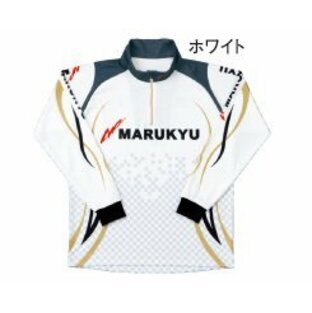 マルキュー(MARUKYU) マルキユー ジップアップシャツ ホワイト Lの画像