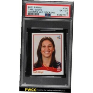 【品質保証書付】 トレーディングカード 2011 Panini Women's World Cup Stickers Carli Lloyd #190 PSA 6 EXMTの画像