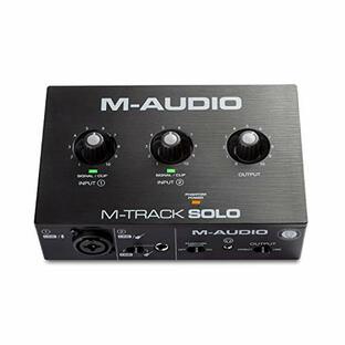 M-Audio USBオーディオインターフェース 音楽制作ソフト付 Mac Win 再生 ライブ配信 宅録 コンボジャック M-Track Soloの画像