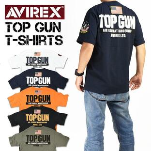 AVIREX アビレックス 半袖Tシャツ TOP GUN トップガン ミリタリー メンズ 6123462 783-3934013の画像