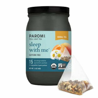 パロミ スリープ ウィズ ミー オーガニック ハーブ ティー、シグネチャー ジャー、15 個 Paromi Sleep with Me Organic Herbal Tea, Signature Jar, 15 Countの画像