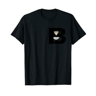 みんな大好きハシビロコウ 動かない鳥 はしび郎クラブ Tシャツ アルファベットーB ロゴ Tシャツの画像