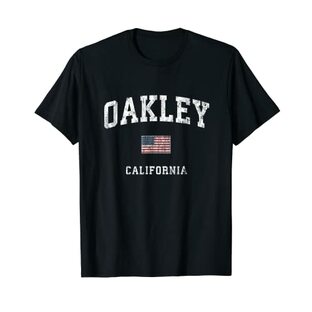 Oakley カリフォルニア CA ヴィンテージ アメリカ国旗 スポーツデザイン Tシャツの画像