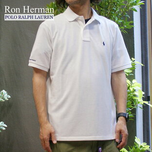 ron-herman ロンハーマン Ron Herman x ポロ・ラルフローレン POLO RALPH LAUREN Classic Fit Polo Shirt ポロシャツ WHITE ホワイト TOPSの画像