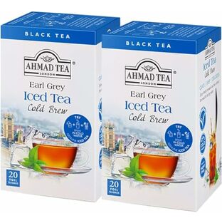AHMAD TEA (アーマッドティー) コールドブリュー アールグレイ ティーバッグ 水出し 個包装 20袋 ×2個 [紅茶 アイスティー ]の画像