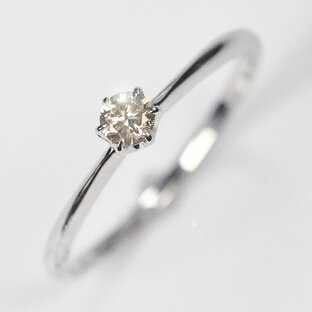 【期間限定】天然ダイヤモンド リング 一粒 0.1ct 婚約指輪 6本爪 ティファニー爪 プラチナ シルバー925 プロポーズリング 日本製ジュエリー 高級ジュエリーケース付【送料無料】の画像