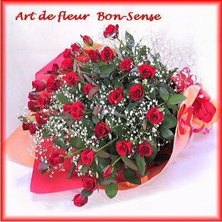 【最高級ランク 赤バラ】 セーヌブーケ バラ 花束 [花束]の画像
