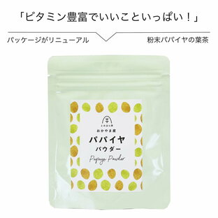 国産 健康茶 粉茶 パパイヤの葉粉末茶30g 農薬不使用 無化学肥料 国産 粉末 メール便 送料無料 【通常配送商品と同梱は別途送料がかかります】の画像