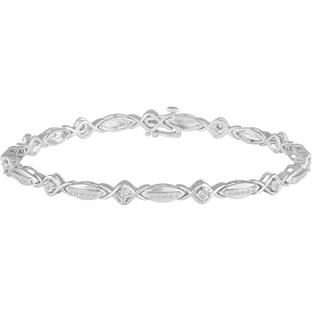 Fifth and Fine 1/2 Carat tw Diamond Tennis Bracelet for Women set in 925 Sterling Silver (7 Inches) 並行輸入品の画像