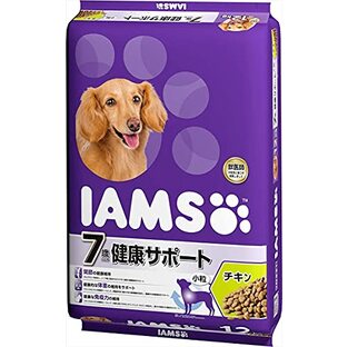 アイムス (IAMS) ドッグフード 7歳以上用 健康サポート 小粒 チキン シニア犬用 12kgの画像
