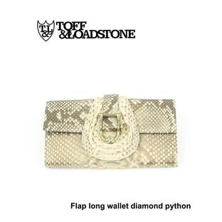 トフ&ロードストン 長財布 フラップロングウォレット Flap long wallet diamond python TOFF&LOADSTONE レディース 国内正規品の画像