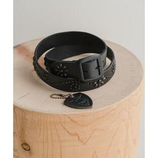 ベルト 「HTC / エイチティーシー」All Black Studs Belt メンズの画像