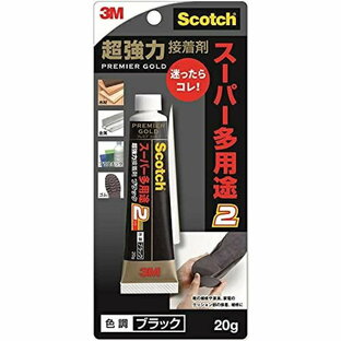 3M JAPAN スコッチ 超強力接着剤 プレミアゴールド スーパー多用途2 ブラック 20gの画像