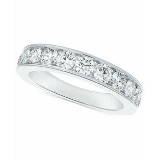 【送料無料】 フォーエバーマーク レディース リング アクセサリー Diamond Channel Set Band (1/2 ct. t.w.) in 14k White Gold White Goldの画像