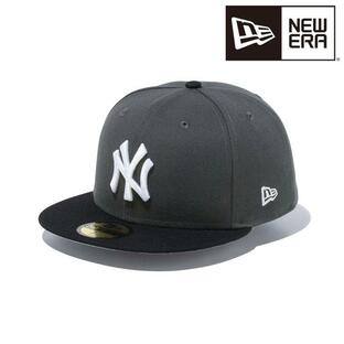 ニューエラ NEW ERA 59FIFTY Shadow ニューヨーク・ヤンキース ダークグラファイト ブラックバイザー 14109882 キャップ 帽子 日本正規品の画像