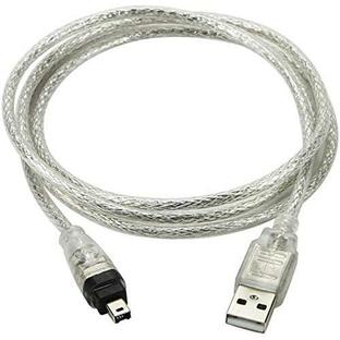 USB オス to Firewire IEEE 1394 4ピン オス iLink アダプタ コード ケーブル for Sony dcr-trv75e DVの画像