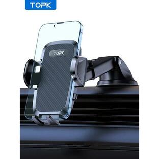 Topk-車の携帯電話ホルダー,車のダッシュボードマウント,ウィンドスクリーン,ユニバーサル,車用,360 ° 回転の画像