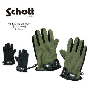 Schott(ショット) SUMMER GLOVE[3119049] サマーグローブ 手袋  夏用 バイカー バイク 【,080】の画像