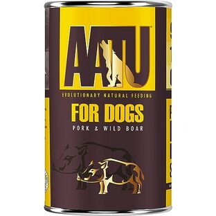 AATU（アートゥー） ドッグ ウェット 缶 ポーク＆ワイルドボア 400g ｘ 1本の画像