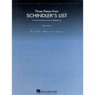 Three Pieces from Schindler's List for Itzhak Perlman: Violin & Piano【並行輸入品】の画像