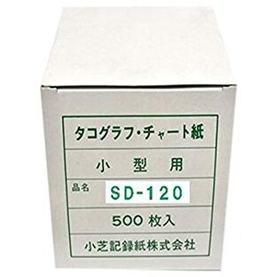 小芝記録紙 ( KOSHIBA ) チャート紙 小型タコグラフ 【1日用】 120Km/h(24時間) 100枚入リ×5袋 SD-24-120の画像