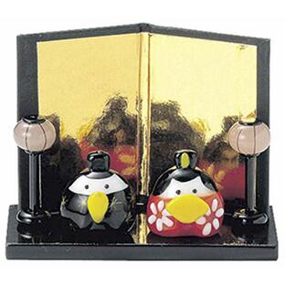 松野ホビー 雛人形 かわいい コンパクト ガラス の プチ おひなさま 雛飾り セット （プレゼントに 喜ばれる プチサイズ） MB-1805の画像