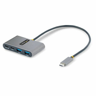 StarTech.com USBハブ/Type-C接続/100W USB PDパススルー/USB 3.2 Gen 1/5Gbps/2x USB-A + 2x USB-C/30cmホストケーブル/USB-Cスプリッター/4ポートUSB拡張ハブ 5G2A2CPDB-USB-C-HUBの画像