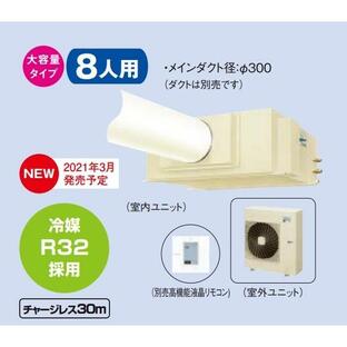 ダイキン スポット冷房 SSDP140F クリスプ セパレート形 天井吊 ダクト形 7〜8人用 3相200V ※リモコン別売 [♪▲]の画像