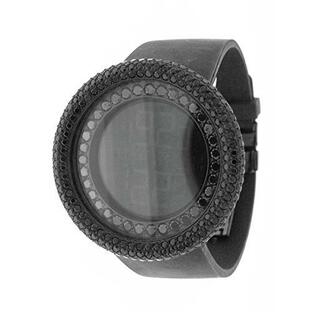 Mens 50mm Techno Com Kc Full Case Black Cz Watch 並行輸入品の画像