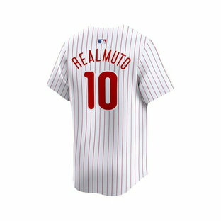 ナイキ メンズ ユニフォーム トップス Men's J.T. Realmuto White Philadelphia Phillies Home Limited Player Jersey Whiteの画像