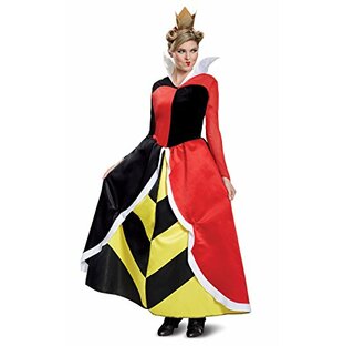 ディスガイズ(Disguise) ディズニー コスプレ ハロウィン 公式 ライセンス 不思議の国のアリス ハートの女王 女王 レディース レッド 衣装 仮装 コスチューム 67480Nの画像