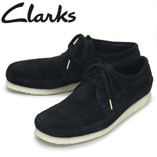 sale セール Clarks (クラークス) 26165081 Weaver ウィーバー メンズ ブーツ Black Suede CL080の画像