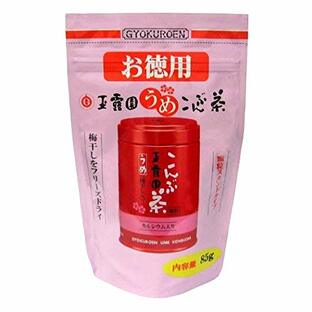 かほる園 玉露園 梅こんぶ茶 お徳用スタンドパック 85gの画像