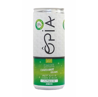●【オーサワ】OPIAシャルドネ スパークリングオーガニックノンアルコール(ワインテイスト飲料)缶250mlの画像