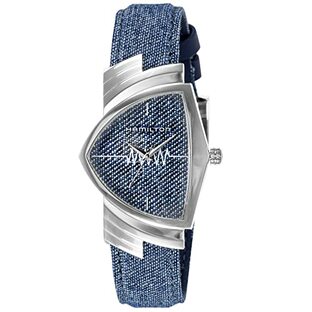 [ハミルトン] 腕時計 Ventura Quartz ベンチュラ ブルー 文字盤 ステンレススチール ミネラルガラス クォーツ 5気圧防水 36MM スイス Watch H24411941 メンズ [並行輸入品]の画像