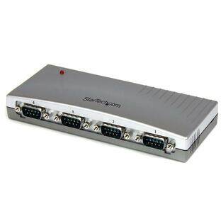 StarTech.com 4ポート USB-RS232C変換ハブ USB2.0-シリアル (x 4) コンバータ/変換アダプタ USB Aの画像