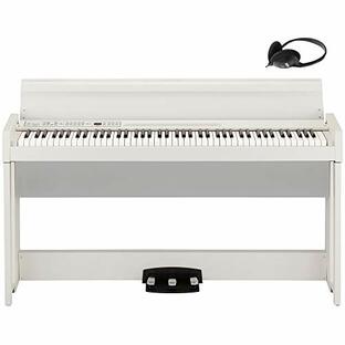 KORG コルグ 電子ピアノ 88鍵盤 C1 Air WH ホワイト 白 日本製 温かみを感じる木製 純正ヘッドフォンとペダルが付属の画像