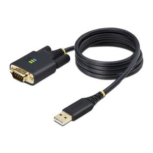 StarTech.com [1P3FFCB-USB-SERIAL] USB-RS232Cシリアル変換ケーブル/ストレート/USB 2.0接続/1m/1ポート D-Sub 9 ピン/オス-オス/FTDIの画像