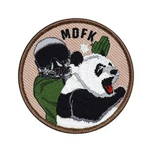 TAIWAN MDFK PANDA パッチ 刺繍 両面 ベルクロ 付き ワッペンの画像