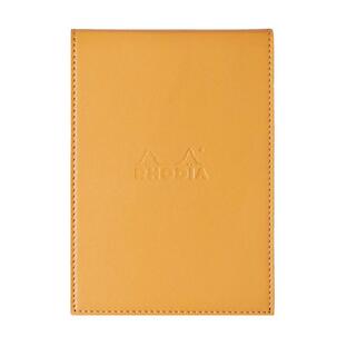 RHODIA(ロディア) カバー付き メモ帳 エピュレ No.13(A6) オレンジ(ブロックロディア No.13 オレンジ入り/80枚 5mm方眼)の画像