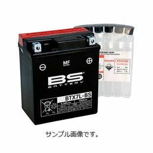 BTX7L-BS セロー225 型式：4JG3 (YTX7L-BS互換) 液別即用式 1年保証 BSバッテリーの画像